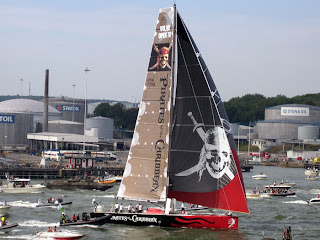 The Black Pearl near the finish line (in Gothenburg) of last leg of Volvo Ocean Race 2005/2006