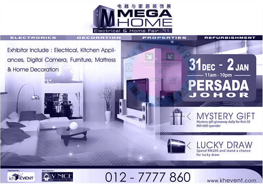 Mega Home Electrical & Home Fair 2011 31 December 2010 2 January