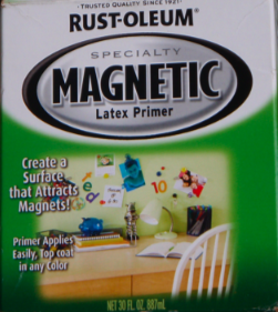 label for magnetic paint