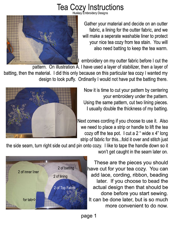 Drawing Faces Tea Cozy Pattern and Instructions