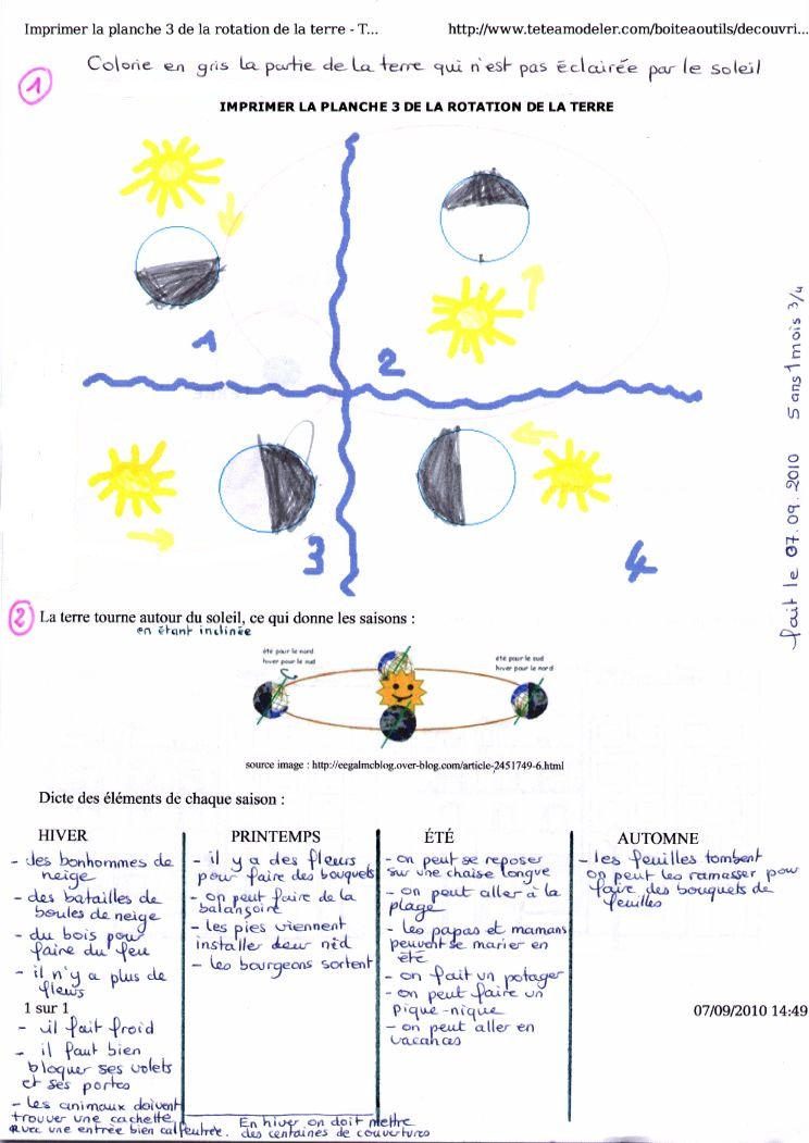 Fiche maternelle ver de terre
