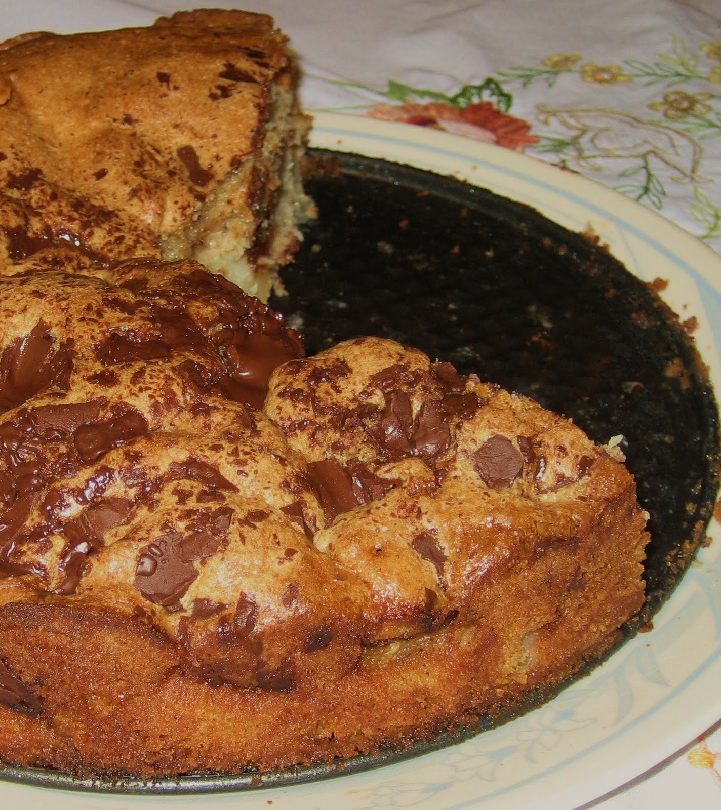 The Foodie Next Door Brown Butter Pear Cake with Bittersweet Chocolate