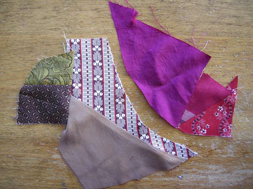 Allie's in Stitches Crazy Crumb Piecing...A Tutorial