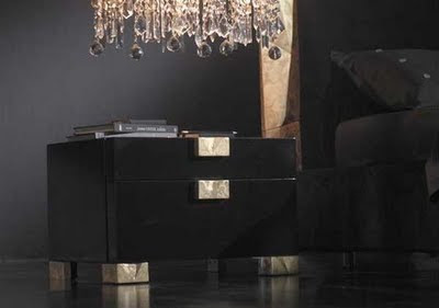 Alux Modern Black Bedroom Furniture Design from Elite