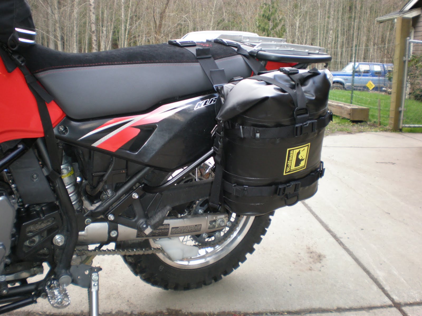 Where Is Wolfman? KLR 650 with Wolfman Racks and Dry Saddle bags