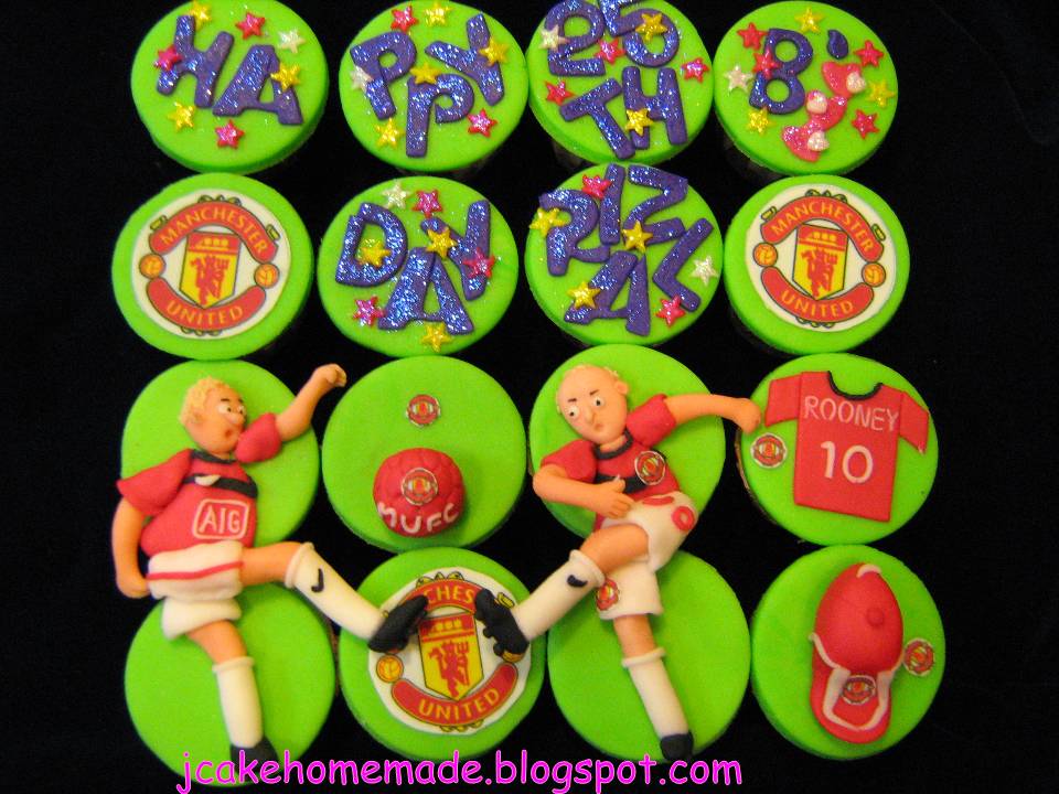 Jcakehomemade Manchester United Theme cupcakes (3)