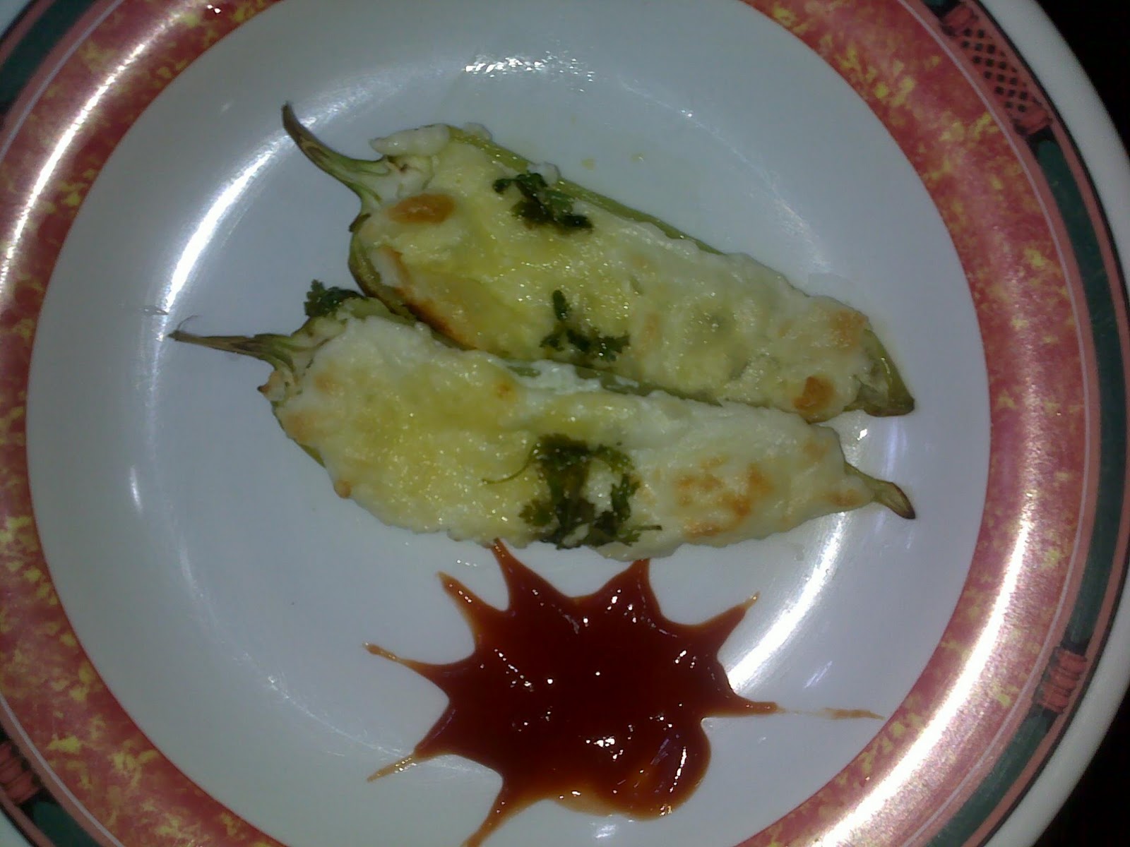The Black Ladle PaneerPotato Stuffed Banana Peppers (Stuffed Bajji
