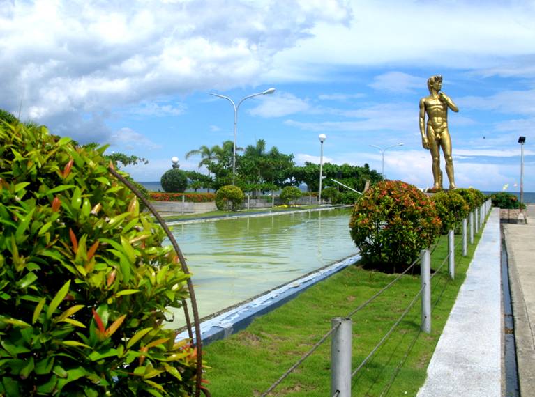 Eye in the Sky Michelangelo's David at the Sea Wall of Davao City
