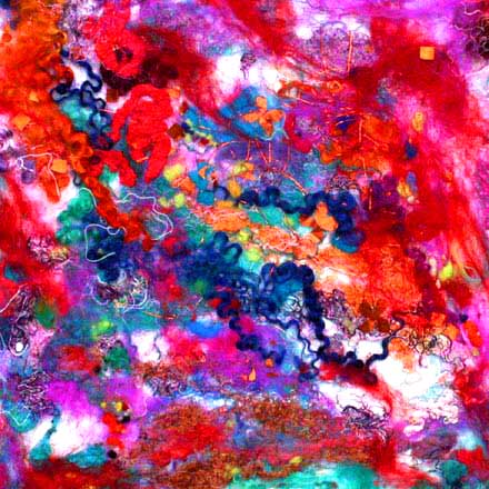 Bingkai Kehidupan Lukisan Haprak Abstrak Lawa Takde Colour Tapi Kita