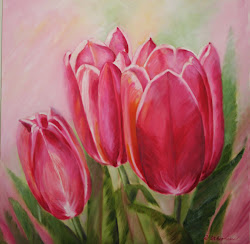 tulips simple oil tulip notes painting own