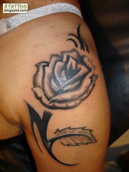 Imagenes de tatuaje flores para cuerpo  cartoon