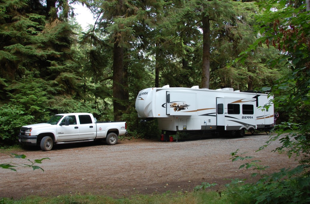 Free camping in the Hoh Rainforest