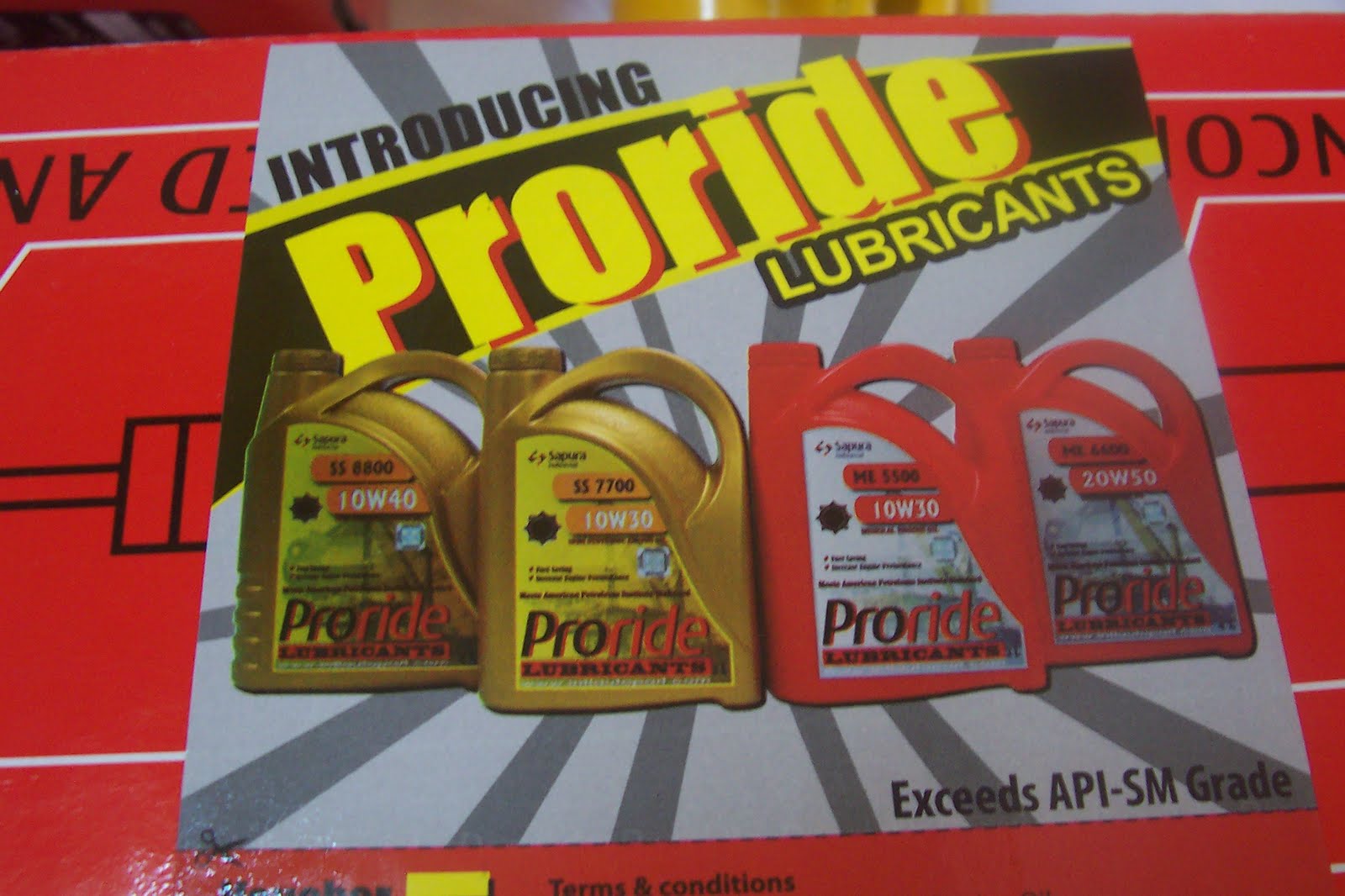 ProRide by Sapura (Absorber.Spring.Engine Oil.Brake Pad.Disc Brake ...