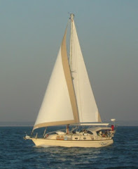 CYAN underway full sails