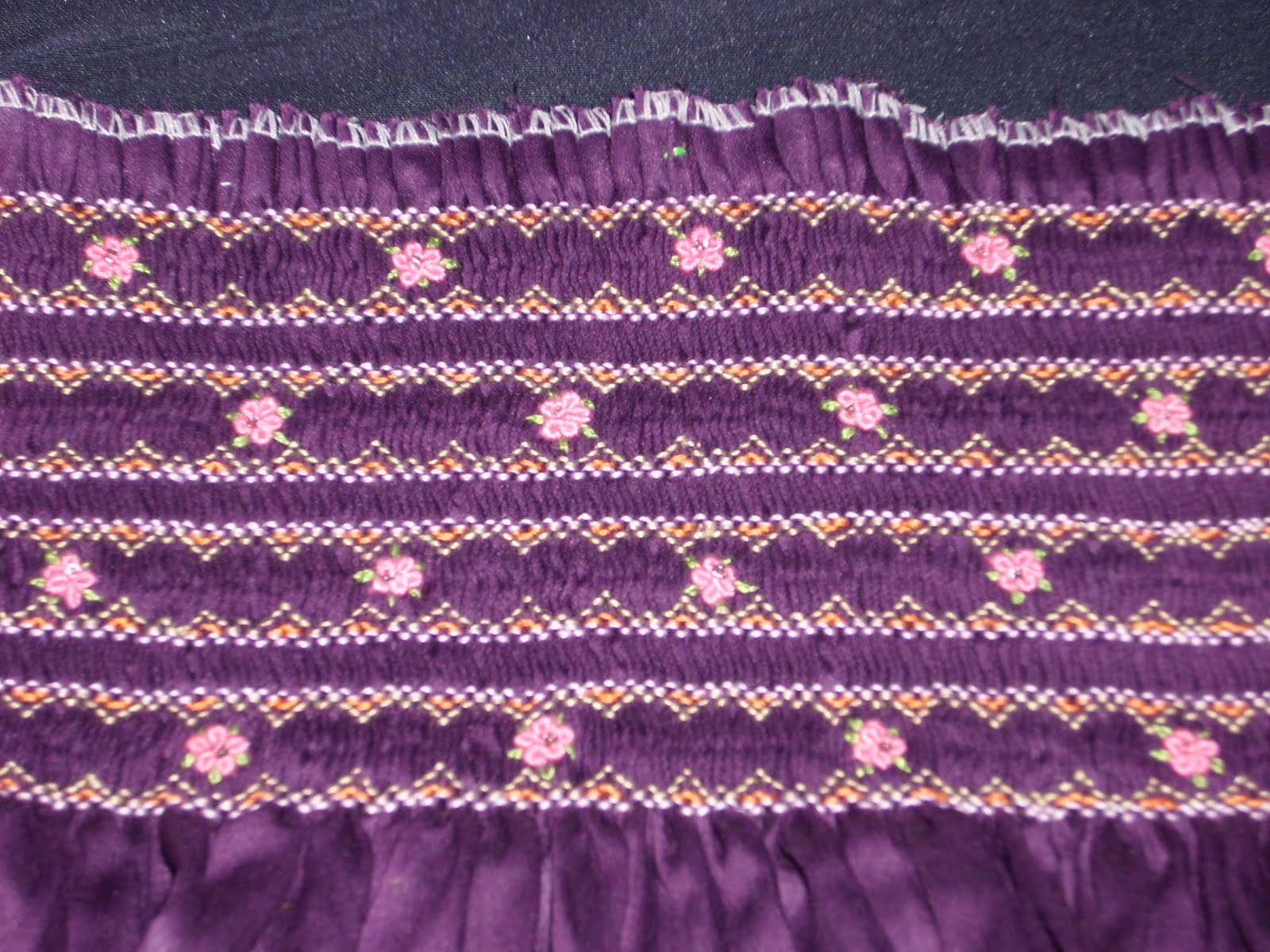 Hand made smocking dresses: smocking pattern - ready to cut