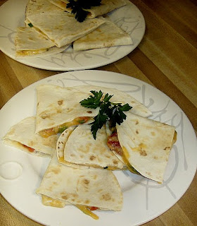 Roasted Red Pepper Quesadillas