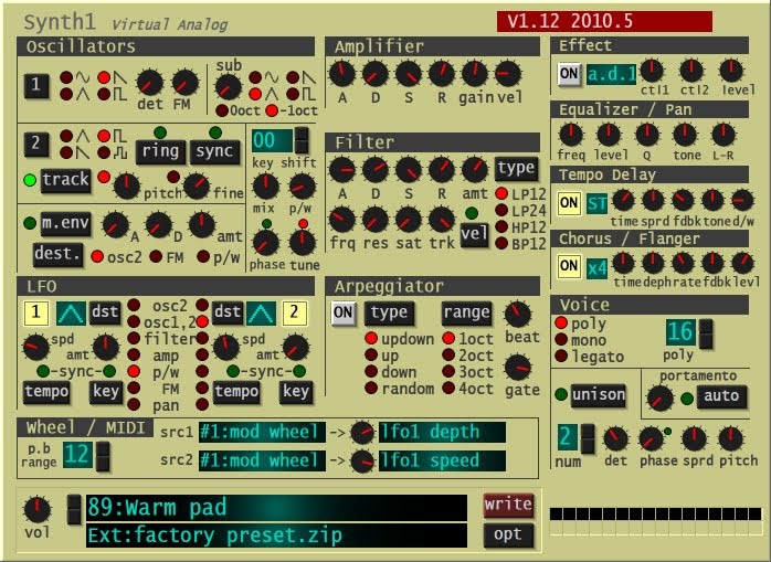 Synth 1 VST Plugin Audio Stuff