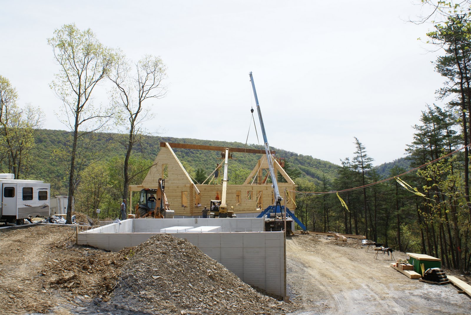 Hidden Bend Retreat, Romney West Virginia: Big Progress, Gables & Heavy ...