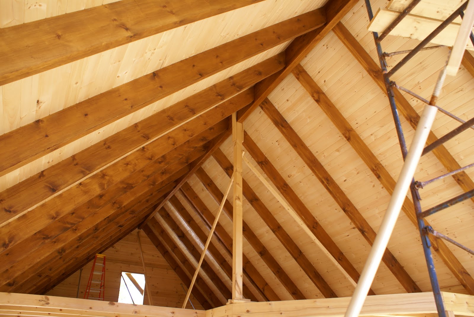 Hidden Bend Retreat, Romney West Virginia Tongue & Groove Roofing Details