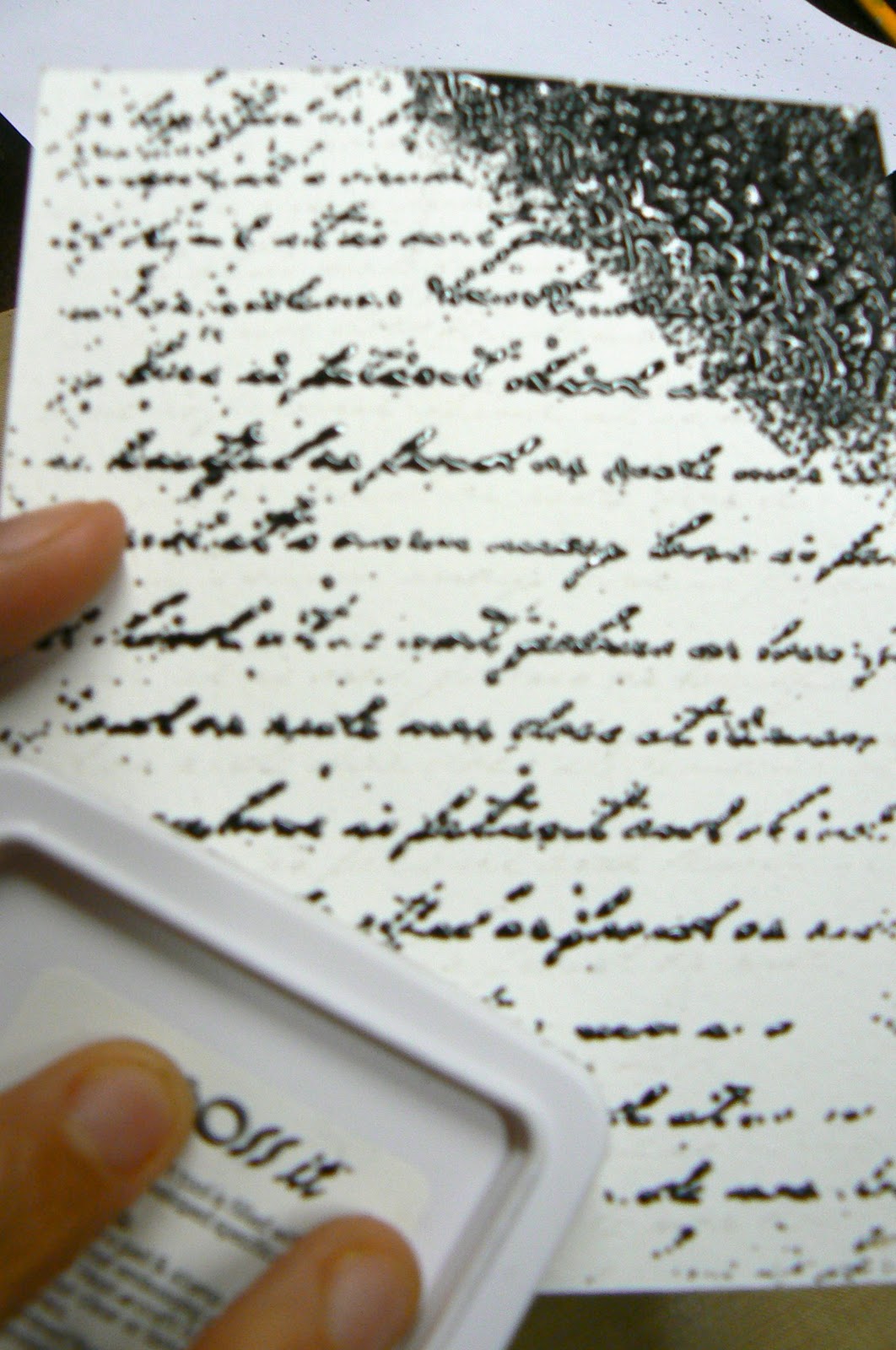 Oh, Scrapulous!!: Tutorial ~ UTEE Embossed & Inked Background