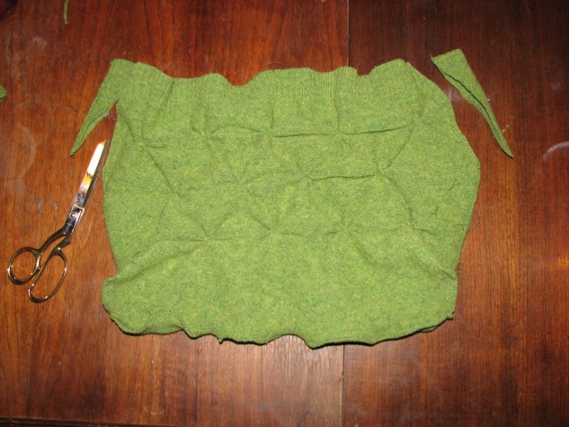 Where the Wild Ferns Grow: Recycled Sweater Purse