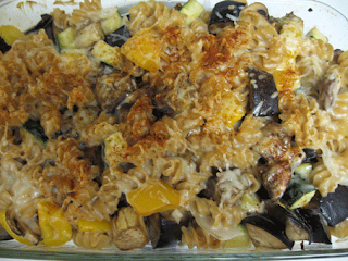 roasted veggie and cheese pasta, adapted from The Complete Cooking Light Cookbook