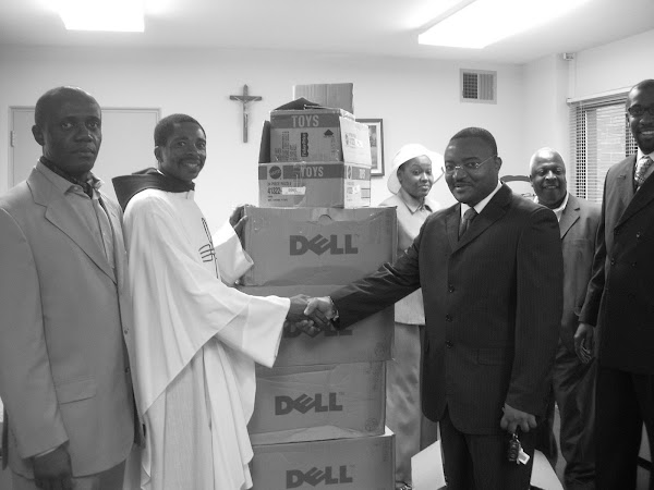 Church Donation by CEO of CDC to St Camillus Church by Corantin Talla
