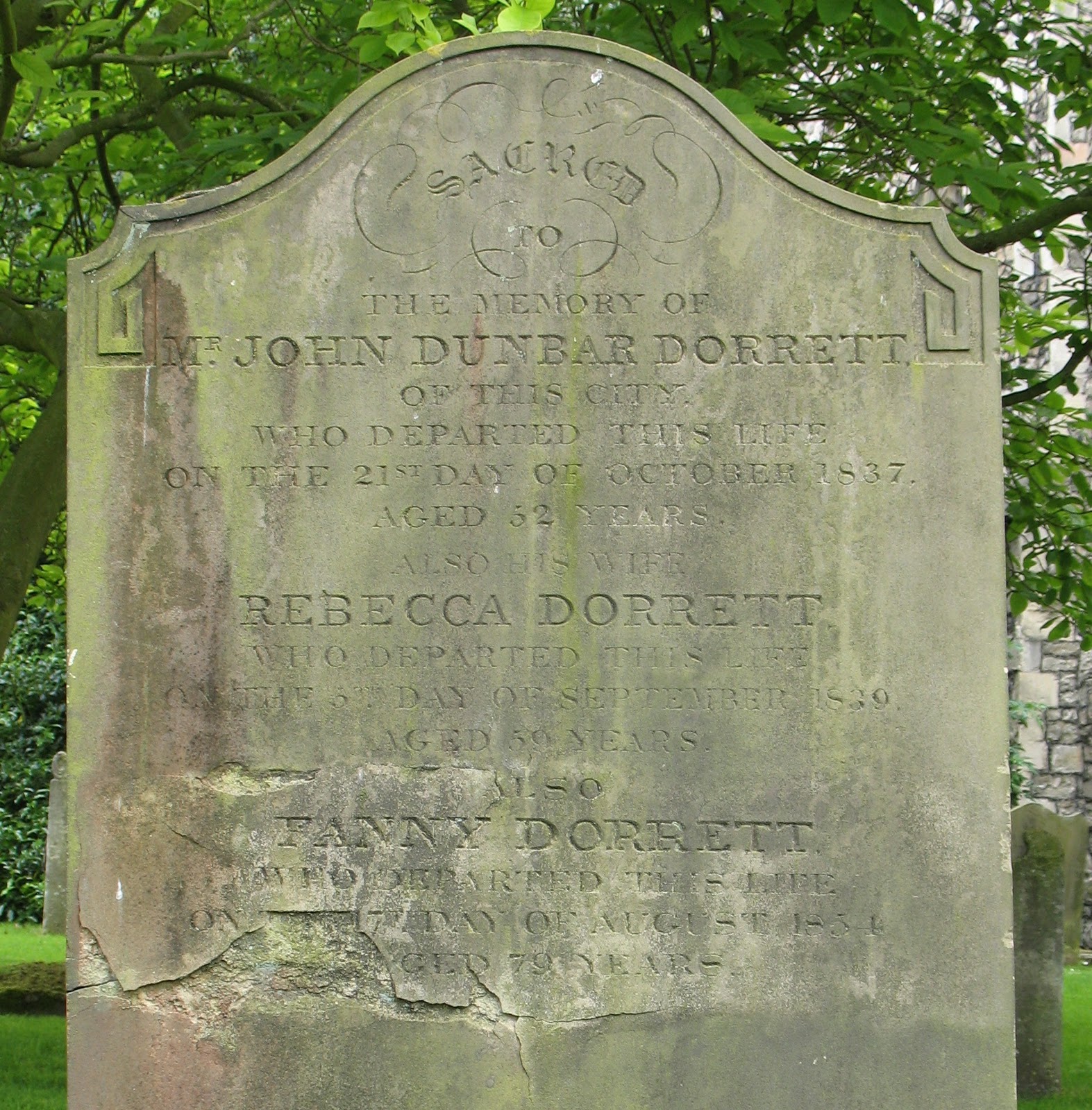 The Family Recorder Tombstone Tuesday Where did Charles Dickens find