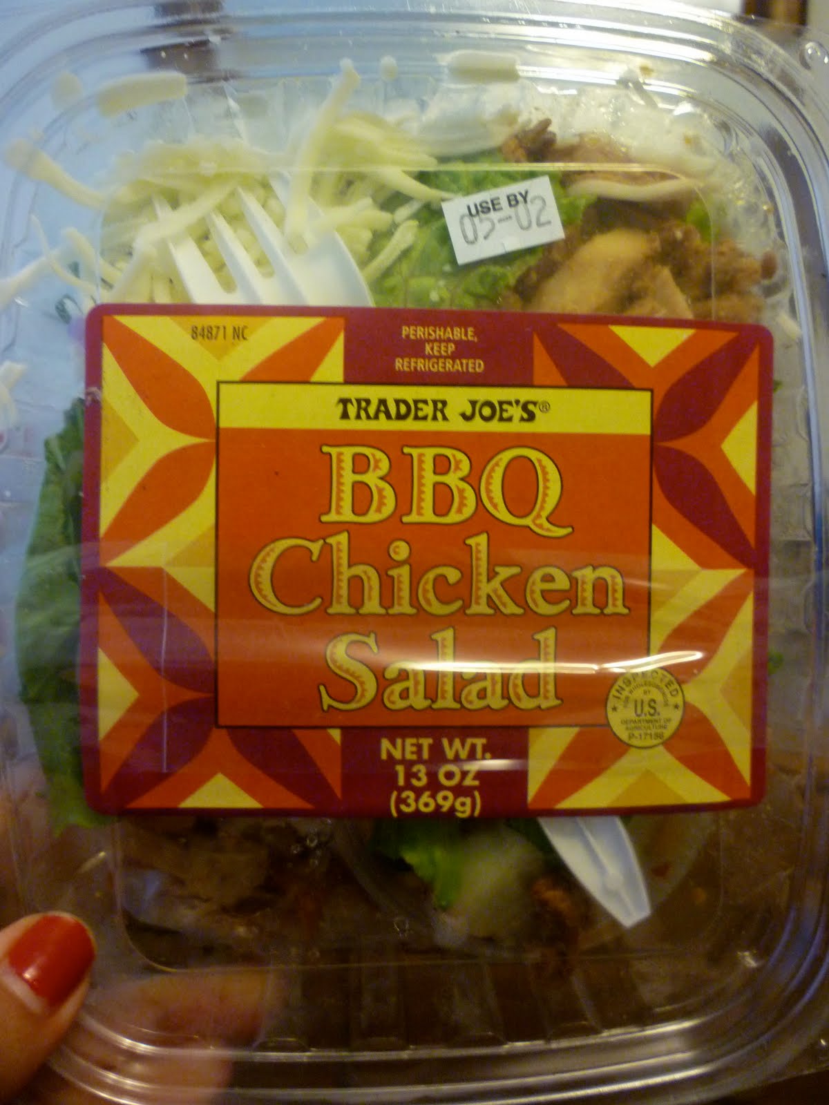 Classy Eats Trader Joe's BBQ Chicken Salad.