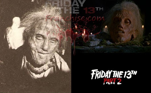 Behind The Actress For Mrs. Voorhees' Head In Friday The 13th Part 2