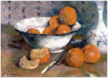 Natureza morta de laranjas, de Paul Gauguin, 1880