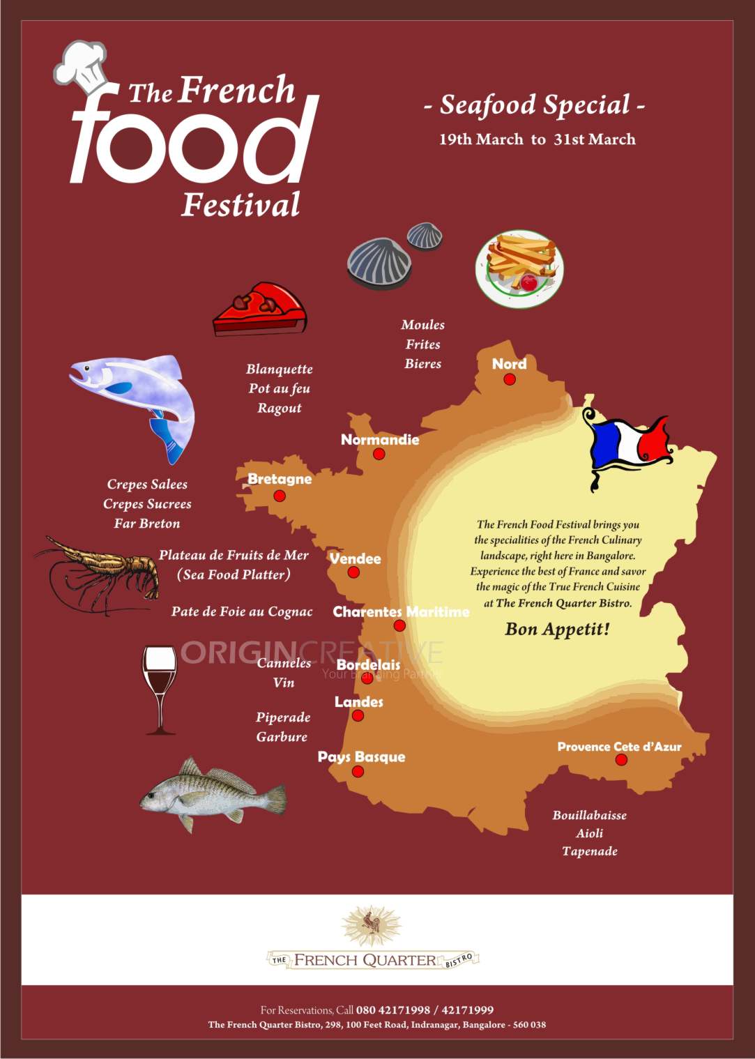 Advertising Branding Design French Food Festival The French
