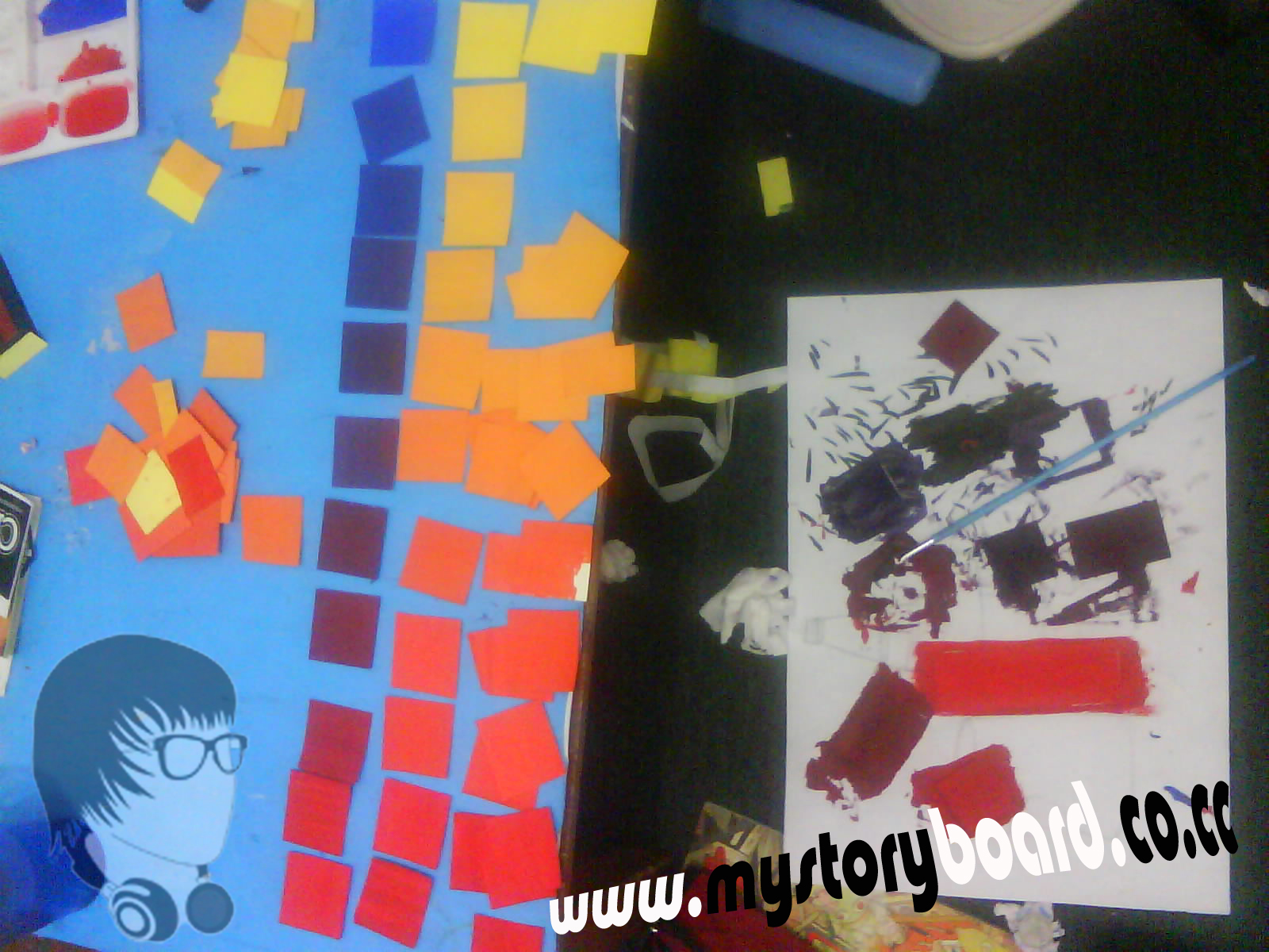 The Storyboard Firli Herdiana Nirmana 2D Gradasi 3 Warna (cat poster)