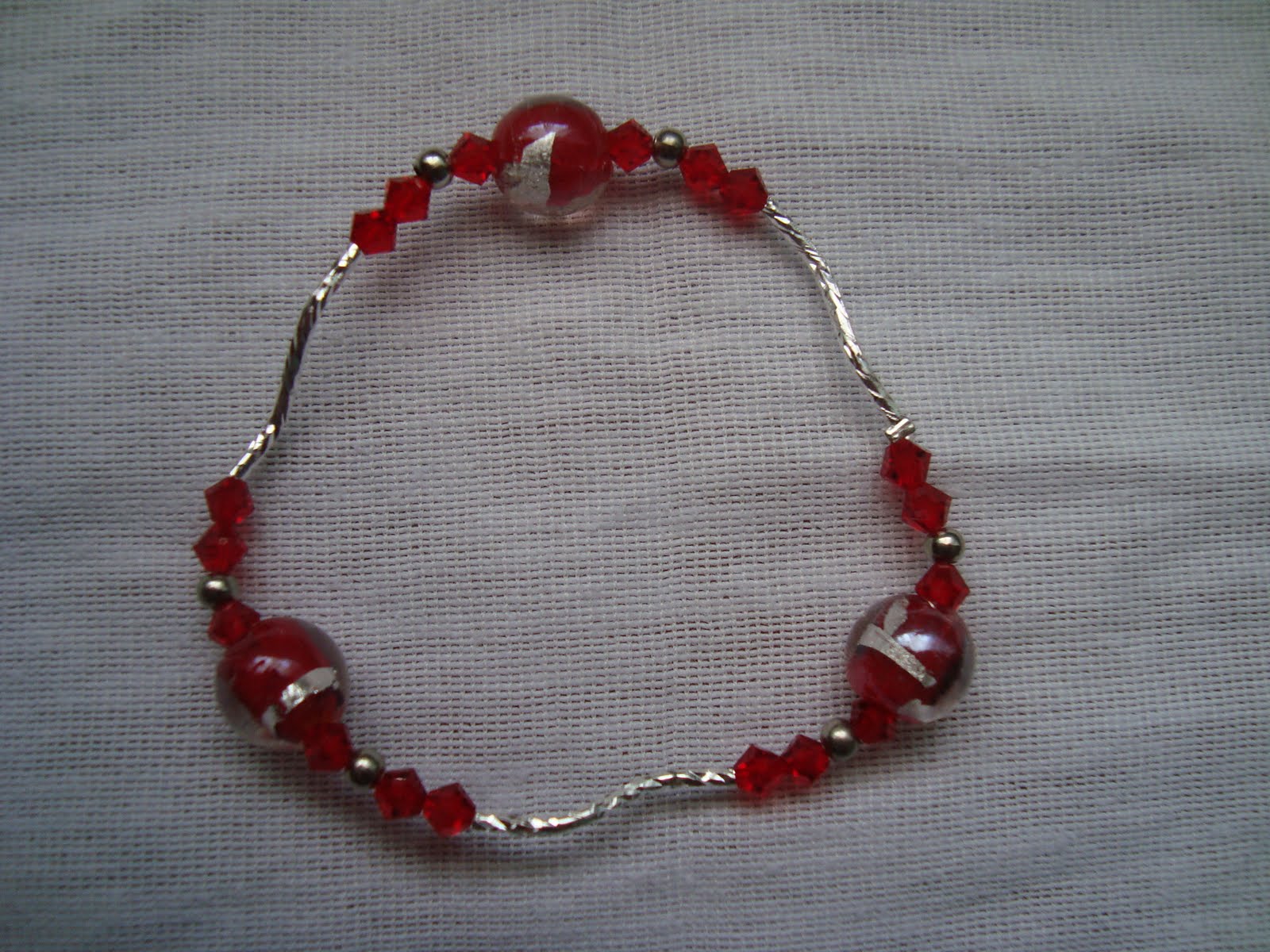 OMG Magazzino: Pulsera Cuadrada Violette - Cristal De Murano Original