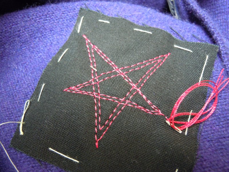 Art With a Needle: Designer mending -- the tutorial