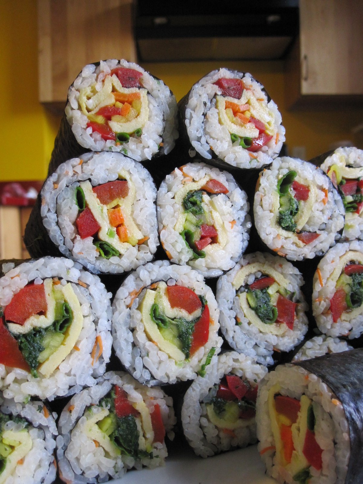 Thirty Days Without Cheese: Kimbap: Korean Sushi