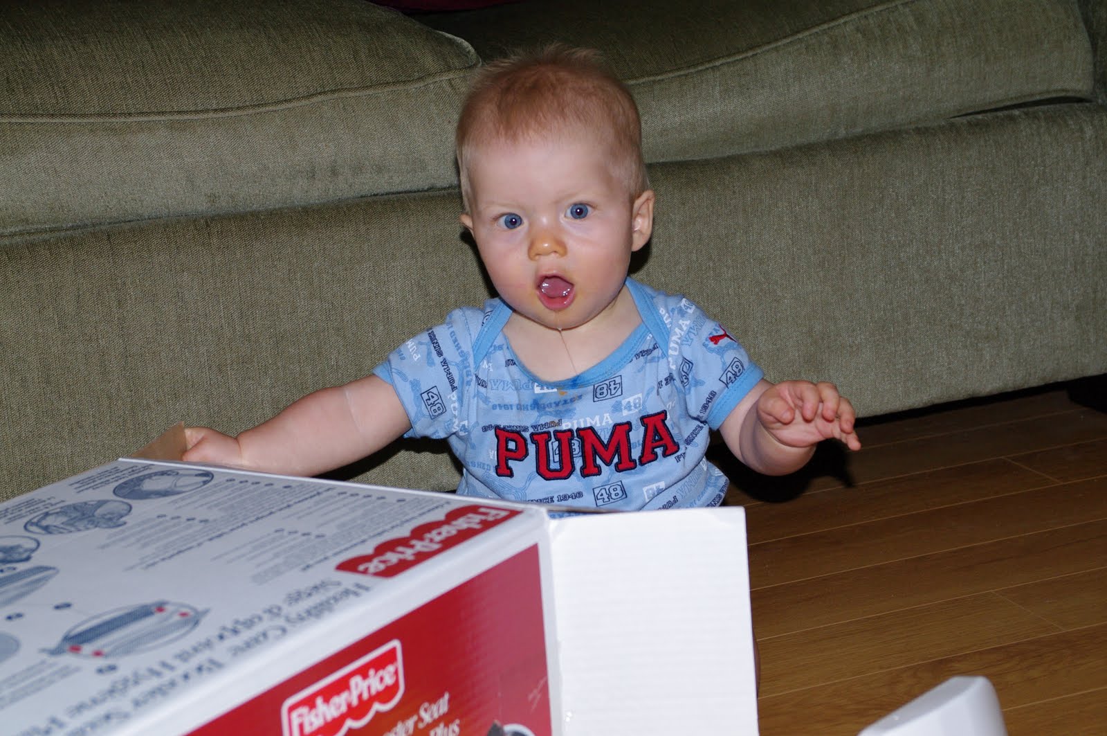 The Incredible Isaac Isaac gets a box )