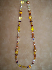 Brown multi color necklace