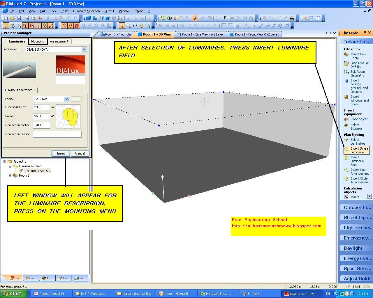DIALux Lighting Software Program - Red Version ~ Electrical Knowhow