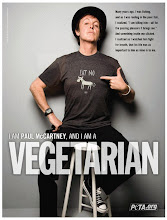 Ο τραγουδιστής Paul Mc Cartney των Βeatles (τα σκαθάρια) : Meat Free Mondays.