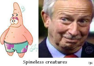 spineless creatures: Patrick Starfish and Richard Brodhead