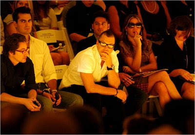 Sean Avery, at the Perry Ellis show last September