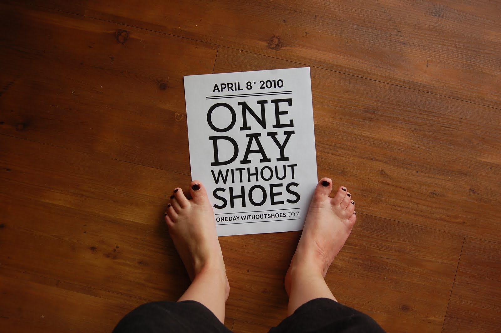 without shoes running