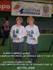 RUBÉN CAMPEÓN PROVINCIAL SUB-10 Y SUB-12. ALEJANDRO SUBCAMPEÓN SUB-10 Y SUB-12