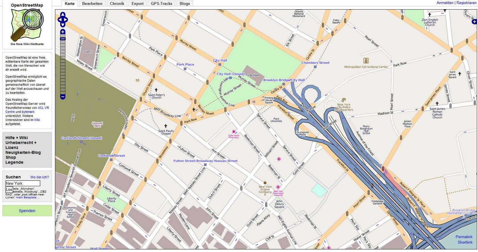 Microsoft Bing Maps hat NICHT OpenStreetMap integriert sondern nur