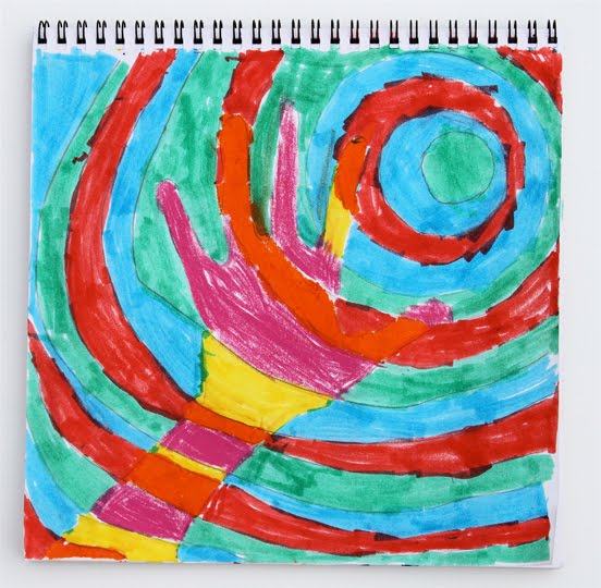 Holly's Arts and Crafts Corner: 2010: Art Project 5--Warm vs. Cool Colors