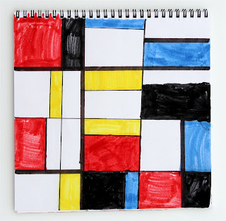 Holly's Arts and Crafts Corner: 2010: Art Project 7--Mondrian