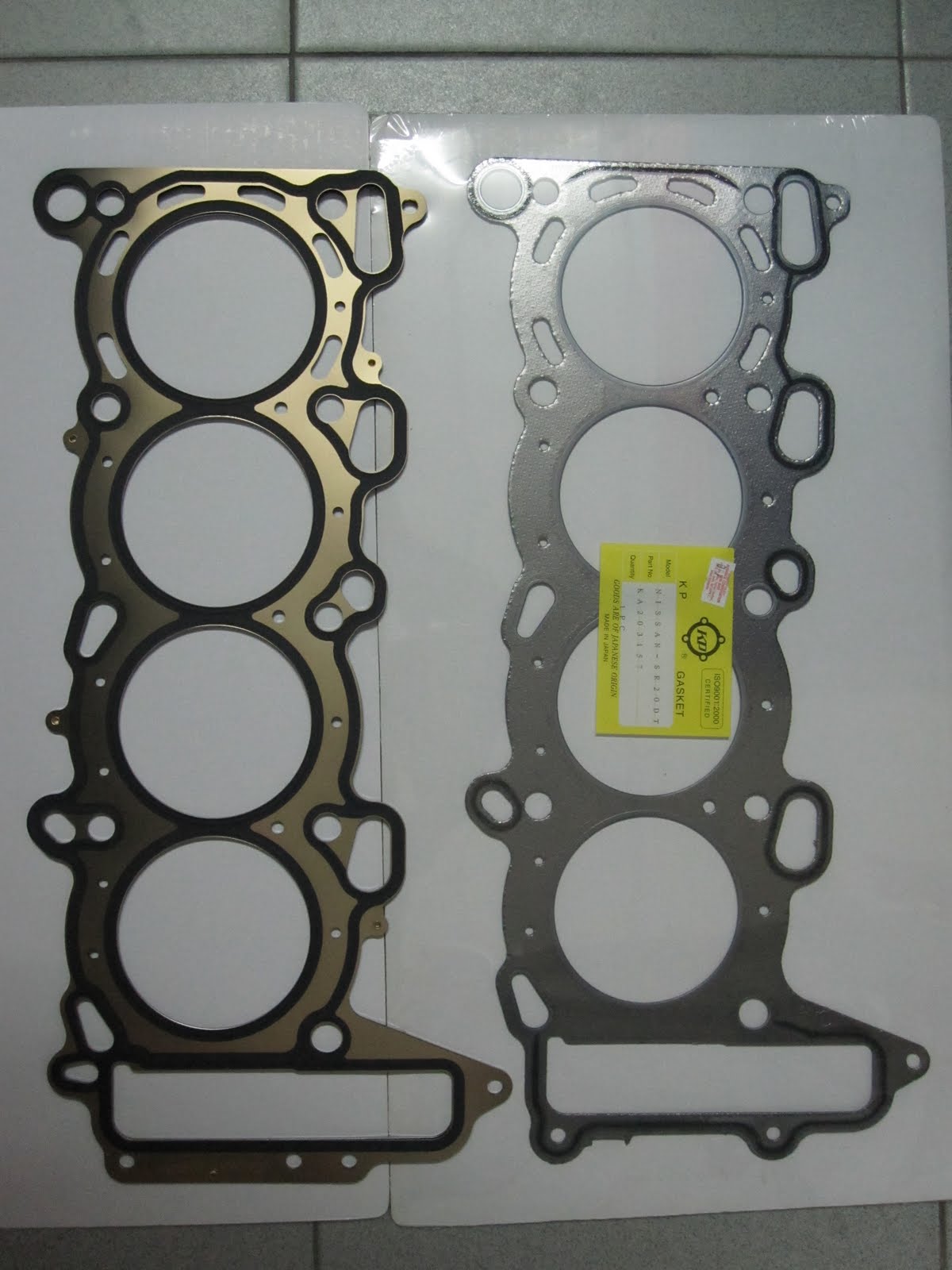KP Gasket How SR20 Metal Cylinder Head Gasket Use in 2 type of engine
