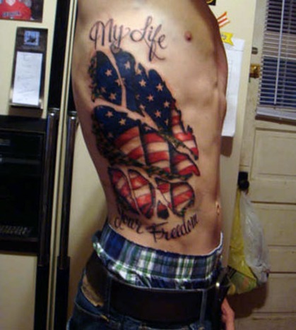 military remembrance tattoo