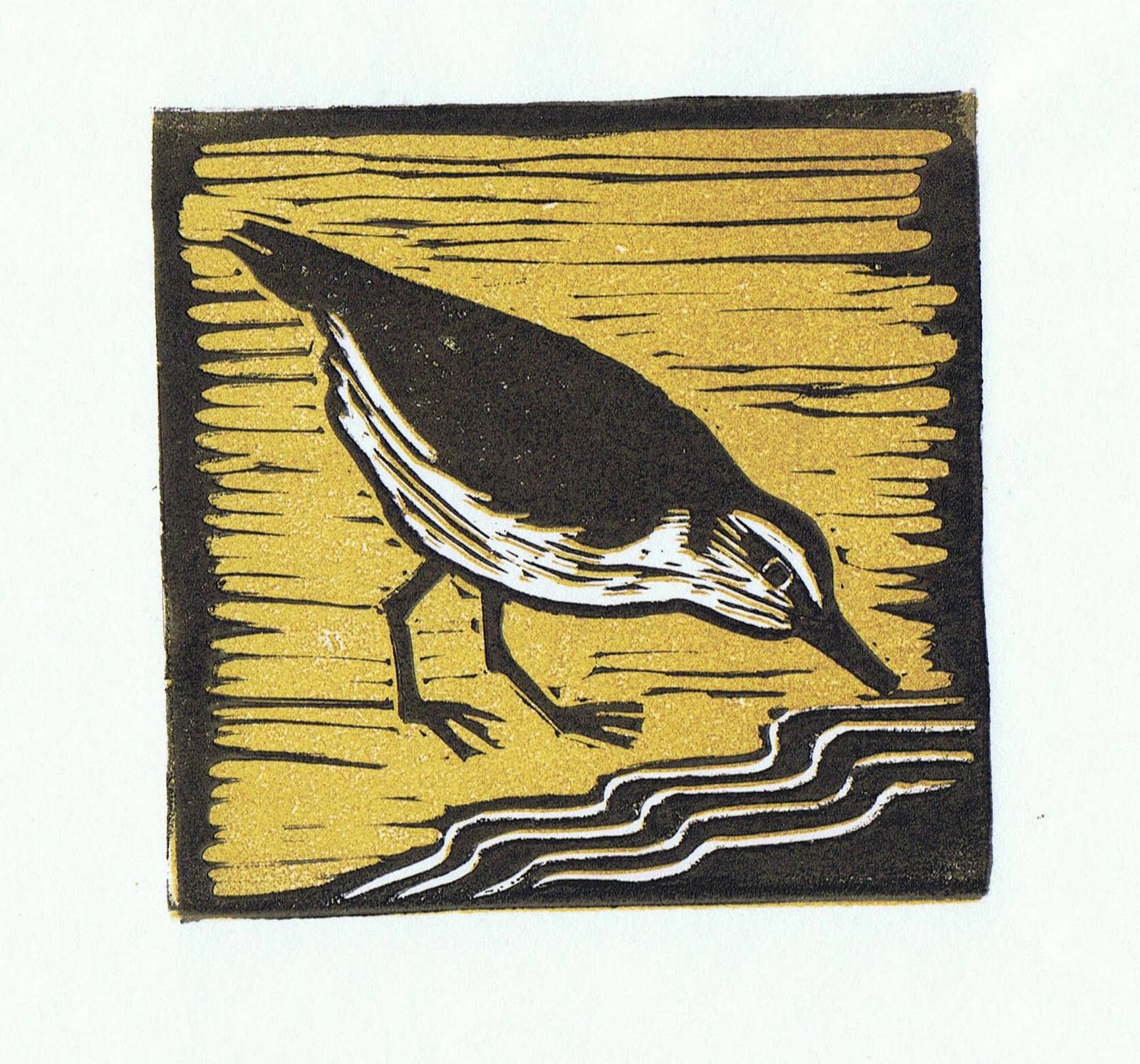 just pencil on paper Block Prints